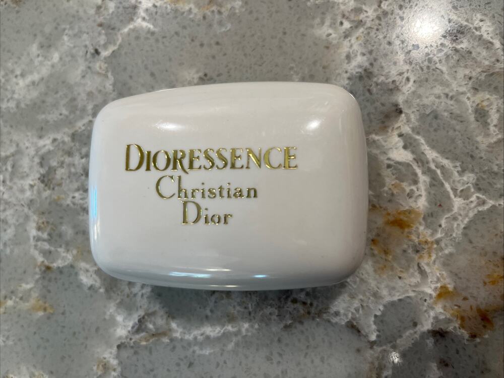 Vintage Christian Dior Dioressence Soap w/ Case 3.5 Oz Made In France New Sealed
